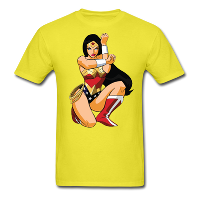 Wonder Woman Cartoon Unisex Classic T-Shirt - yellow
