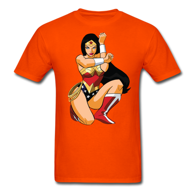 Wonder Woman Cartoon Unisex Classic T-Shirt - orange