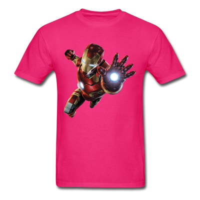 Iron Man Unisex Classic T-Shirt - fuchsia