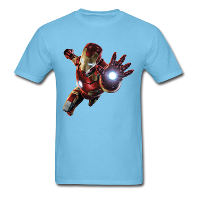 Iron Man Unisex Classic T-Shirt - aquatic blue