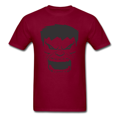 Hulk Face Unisex Classic T-Shirt - burgundy