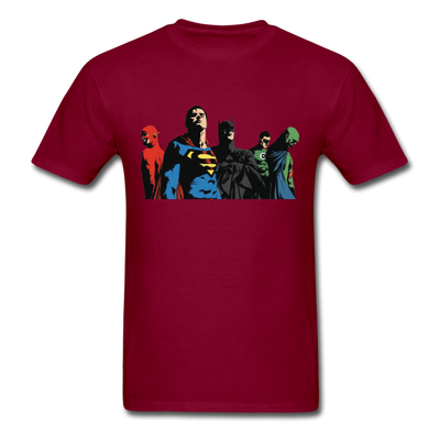 Justice League Unisex Classic T-Shirt - burgundy