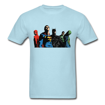 Justice League Unisex Classic T-Shirt - powder blue