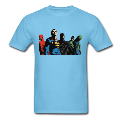 Justice League Unisex Classic T-Shirt - aquatic blue