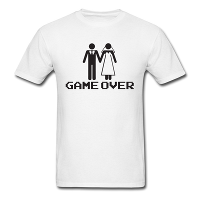 Funny Game Over Unisex Classic T-Shirt - white
