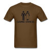 Funny Game Over Unisex Classic T-Shirt - brown