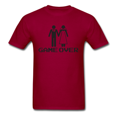 Funny Game Over Unisex Classic T-Shirt - dark red
