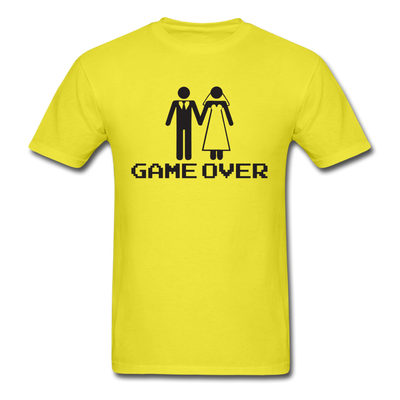 Funny Game Over Unisex Classic T-Shirt - yellow
