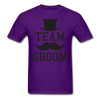 Team Groom Unisex Classic T-Shirt - purple