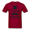Team Groom Unisex Classic T-Shirt - dark red