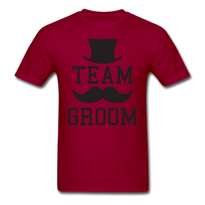 Team Groom Unisex Classic T-Shirt - dark red
