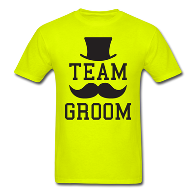 Team Groom Unisex Classic T-Shirt - safety green