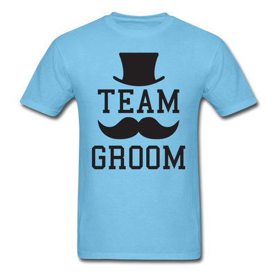 Team Groom Unisex Classic T-Shirt - aquatic blue