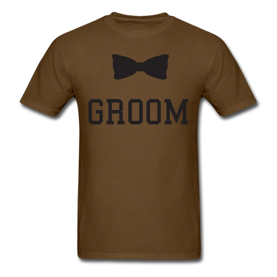 Groom Tie Unisex Classic T-Shirt - brown