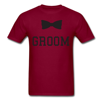 Groom Tie Unisex Classic T-Shirt - burgundy