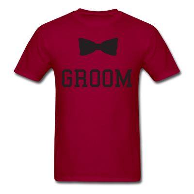 Groom Tie Unisex Classic T-Shirt - dark red