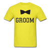 Groom Tie Unisex Classic T-Shirt - yellow