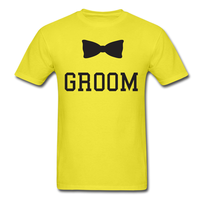 Groom Tie Unisex Classic T-Shirt - yellow