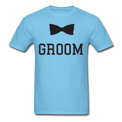 Groom Tie Unisex Classic T-Shirt - aquatic blue