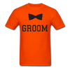 Groom Tie Unisex Classic T-Shirt - orange