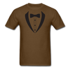 Tuxedo Unisex Classic T-Shirt - brown