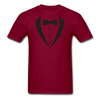 Tuxedo Unisex Classic T-Shirt - burgundy