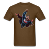 Superman Flying Up Unisex Classic T-Shirt - brown