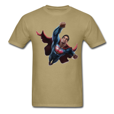 Superman Flying Up Unisex Classic T-Shirt - khaki