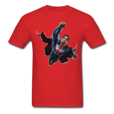 Superman Flying Up Unisex Classic T-Shirt - red