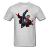 Superman Flying Up Unisex Classic T-Shirt - heather gray