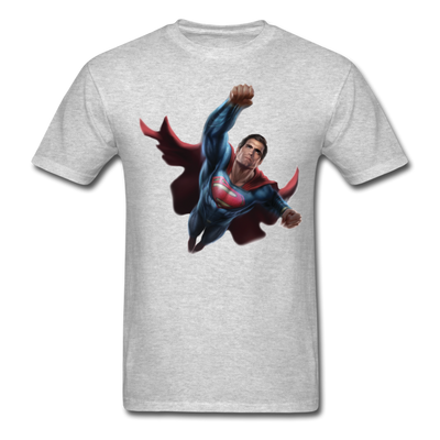 Superman Flying Up Unisex Classic T-Shirt - heather gray