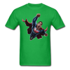 Superman Flying Up Unisex Classic T-Shirt - bright green