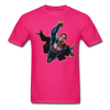 Superman Flying Up Unisex Classic T-Shirt - fuchsia