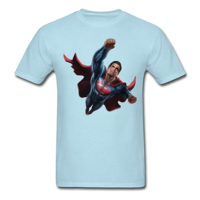 Superman Flying Up Unisex Classic T-Shirt - powder blue