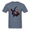 Superman Flying Up Unisex Classic T-Shirt - denim