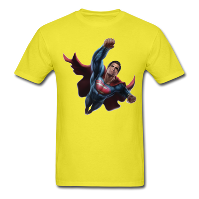 Superman Flying Up Unisex Classic T-Shirt - yellow