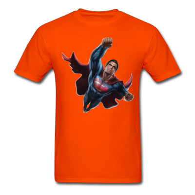 Superman Flying Up Unisex Classic T-Shirt - orange