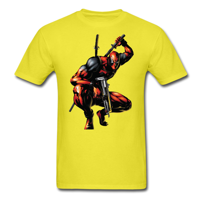 Deadpool Pose Unisex Classic T-Shirt - yellow