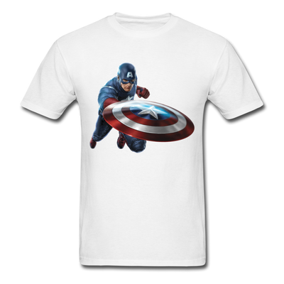 Captain America Unisex Classic T-Shirt - white
