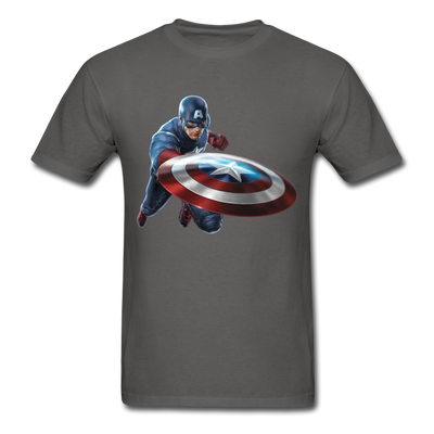Captain America Unisex Classic T-Shirt - charcoal