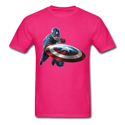 Captain America Unisex Classic T-Shirt - fuchsia