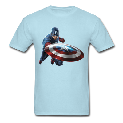 Captain America Unisex Classic T-Shirt - powder blue