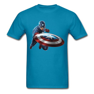 Captain America Unisex Classic T-Shirt - turquoise