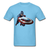 Captain America Unisex Classic T-Shirt - aquatic blue