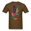 Peace Unisex Classic T-Shirt - brown