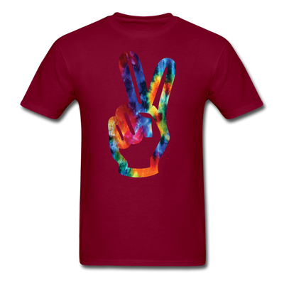 Peace Unisex Classic T-Shirt - burgundy