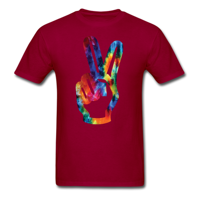 Peace Unisex Classic T-Shirt - dark red