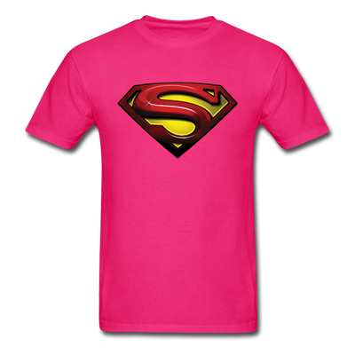 Superman Logo Unisex Classic T-Shirt - fuchsia