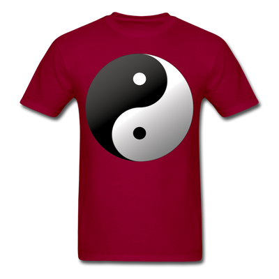 Yin and Yang Unisex Classic T-Shirt - dark red