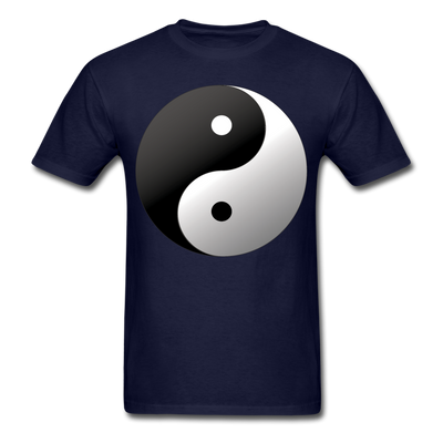 Yin and Yang Unisex Classic T-Shirt - navy